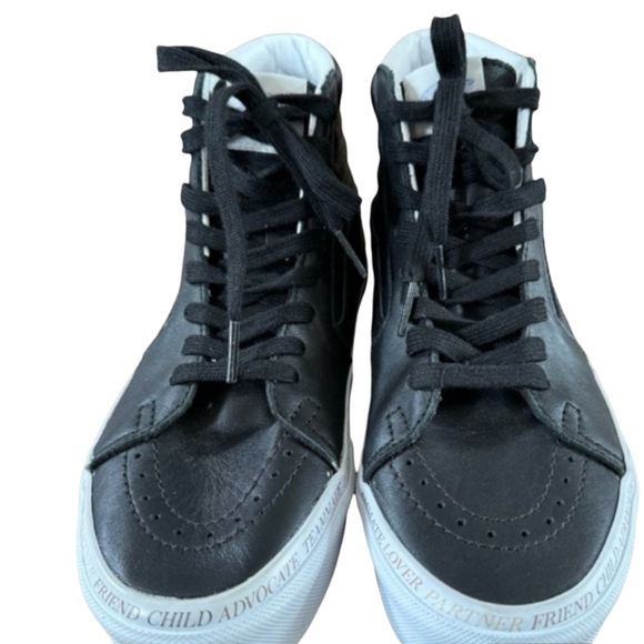 Vans Sk8-Hi 'Divine Energy' High top Sneakers black leather Size 9 - Picture 12 of 16